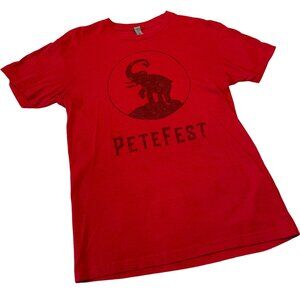 PeteFest Red T-Shirt Elephants Graphic Next Level Apparel Small Suicide awarenes